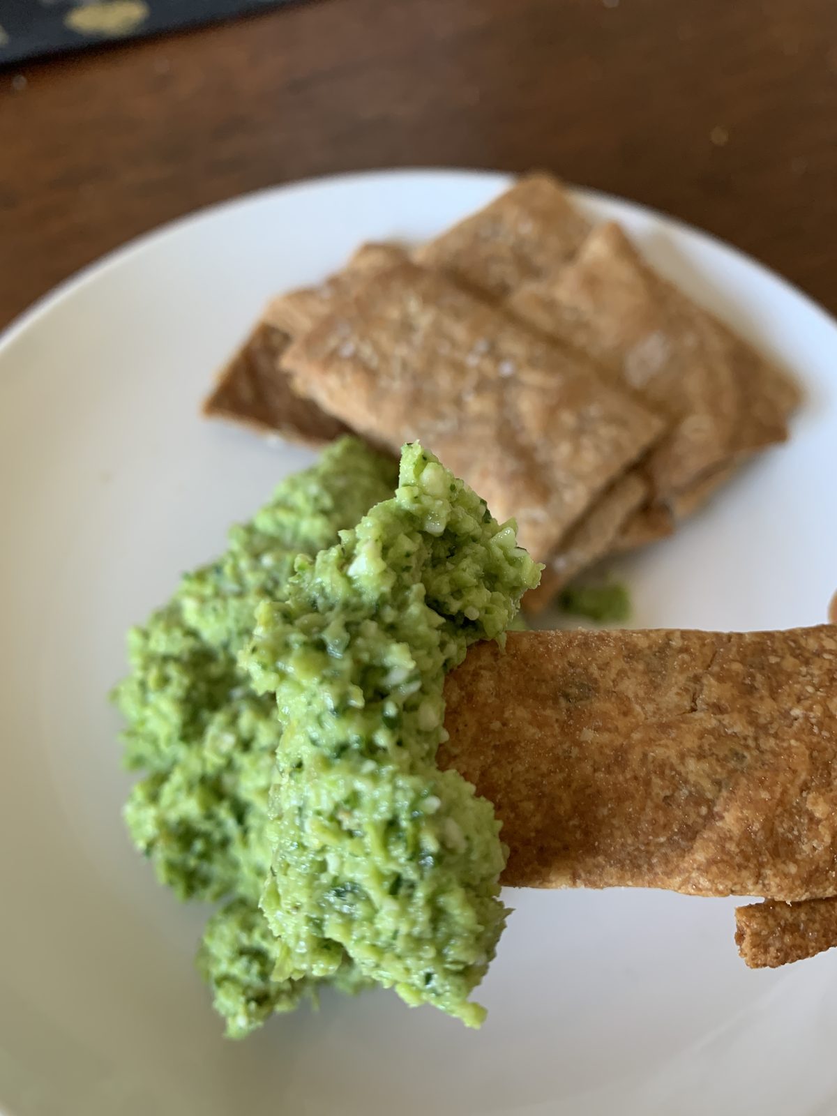 TasteGurus recipe image for Edamame Arugula Pecorino Spread
