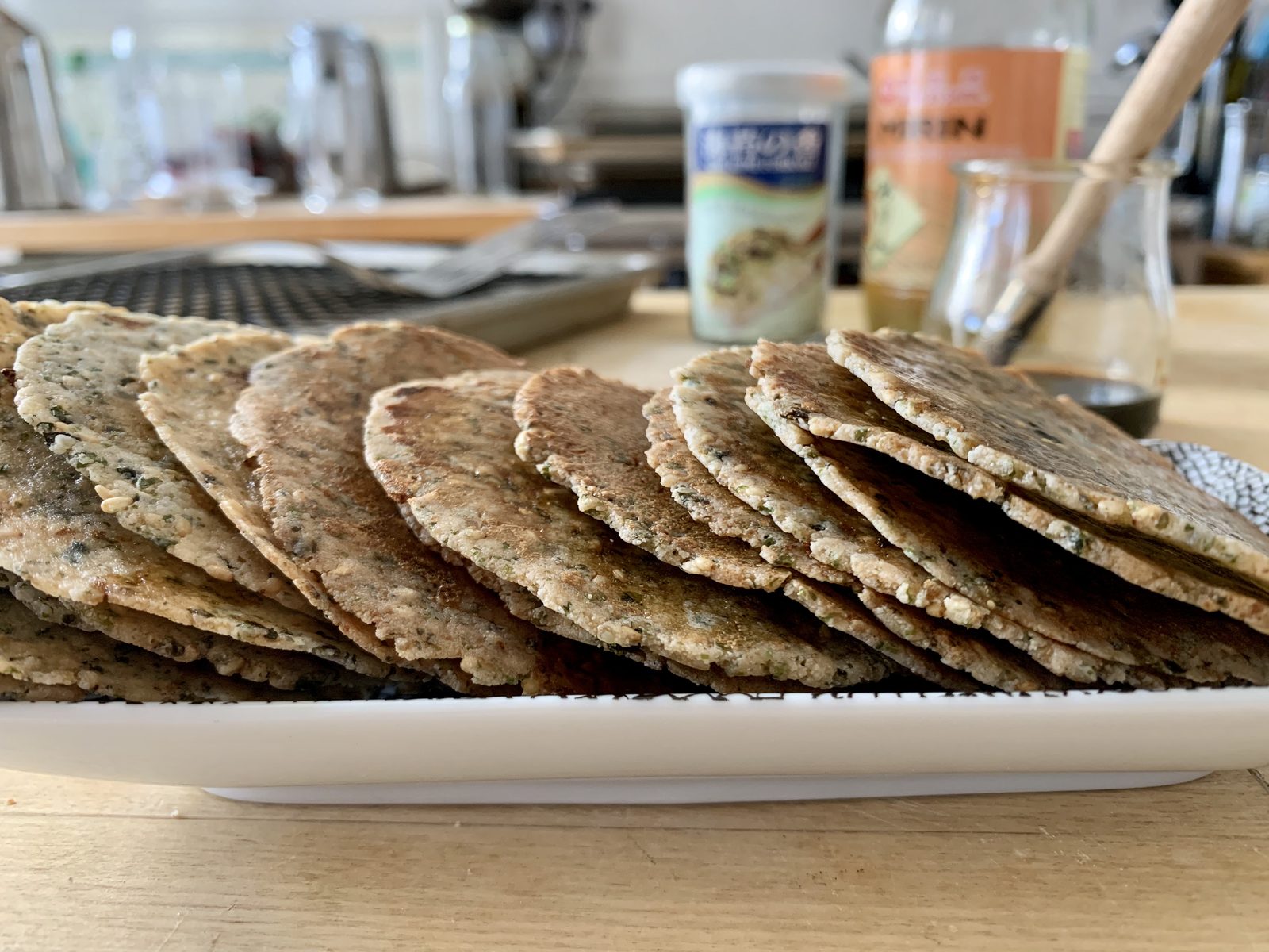 TasteGurus recipe image for Japanese Rice Crackers with Furikake