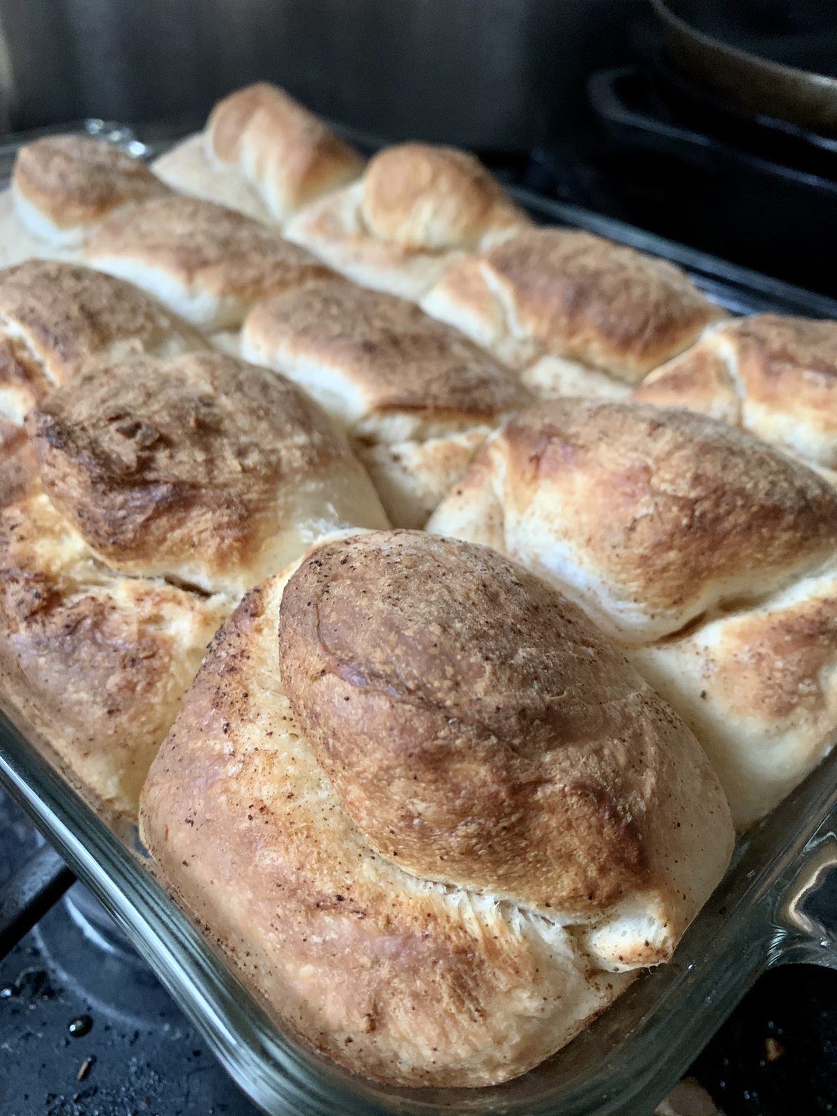 TasteGurus recipe image for Potato Sourdough Parker House Rolls
